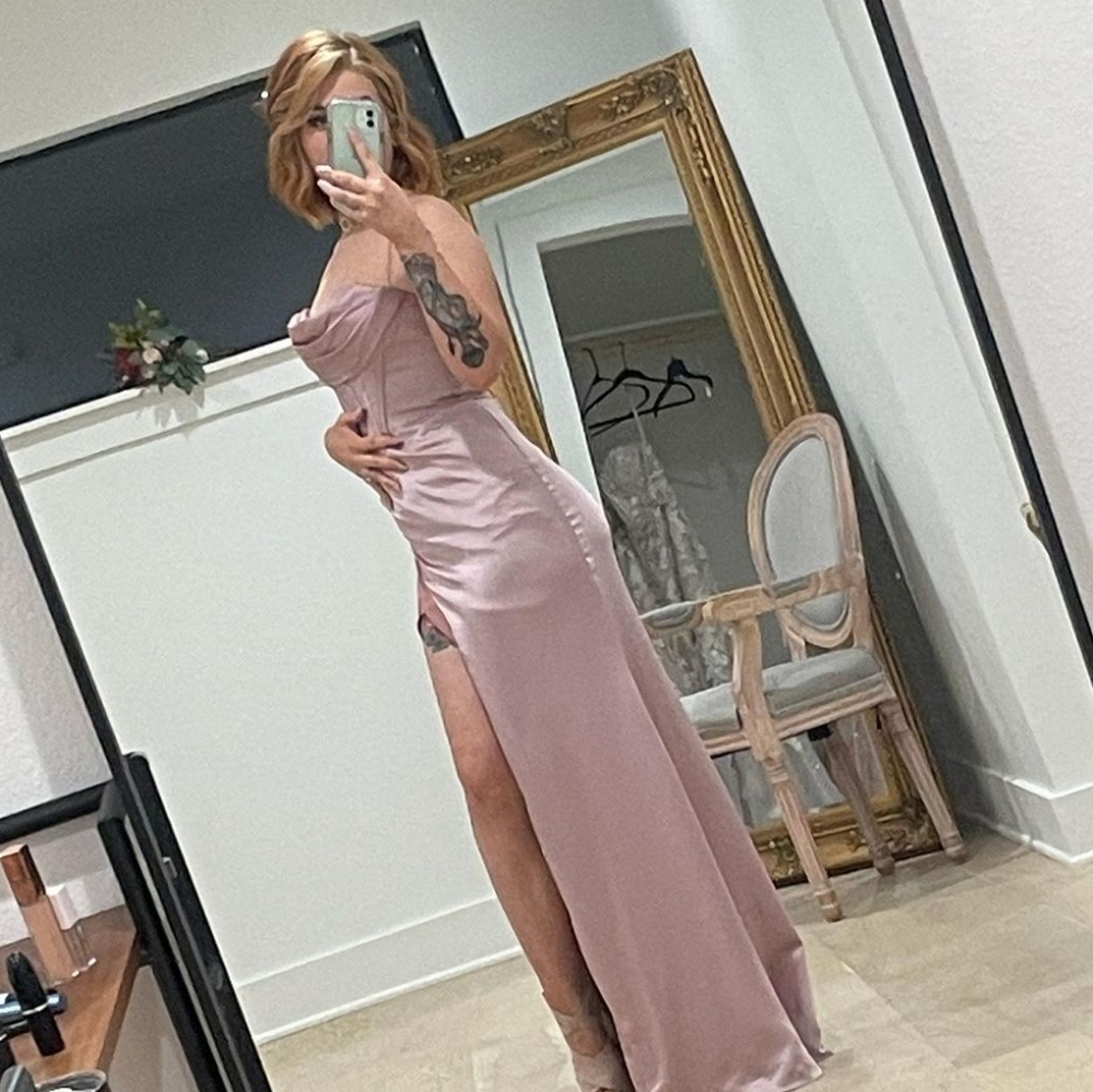 Bella and Bloom satin dress